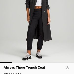 Lululemon Always there Trench coat